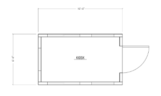 6' x 10' Kiosk