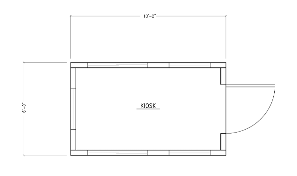 6' x 10' Kiosk