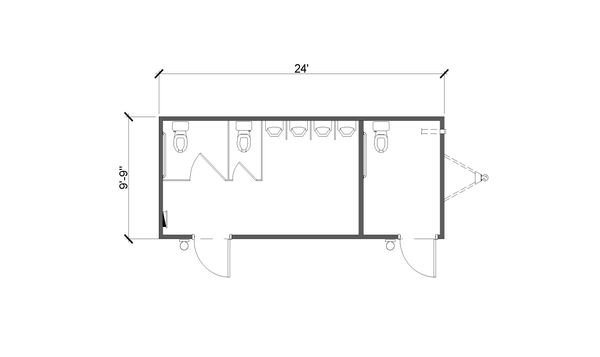 10' x 24' Mobile Lavatory