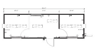 10' x 32' Portable Office