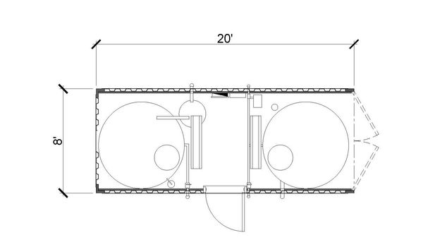 1,500G Water & Sewage Combo Tank