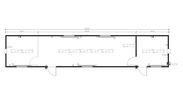 12' x 60' Portable Office