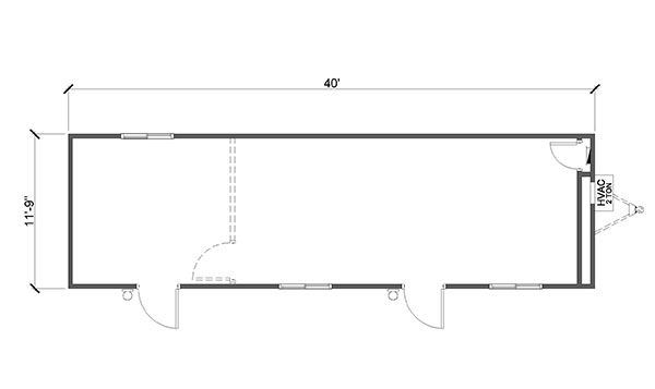 12' x 40' Mobile Office