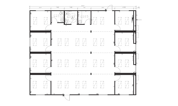48' x 60' Office Complex