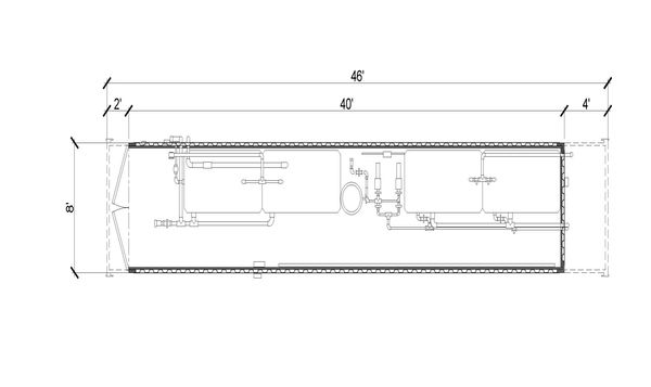 2,500G Water & Sewage Combo Tank