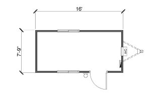 8' x 16' Mobile Office