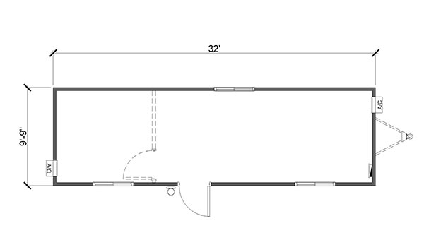 10' x 32' Mobile Office