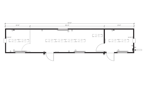 10' x 52' Portable Office