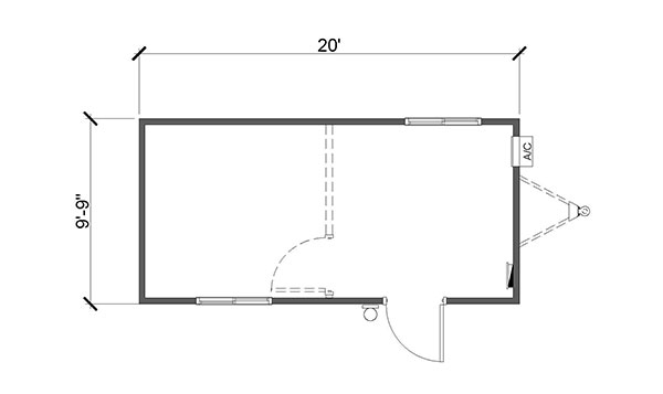 10' x 20' Mobile Office
