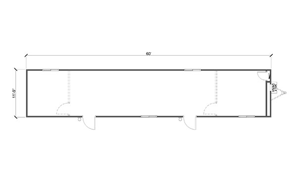 12' x 60' Mobile Office